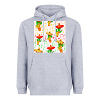 Heather Grey mexico seamless pattern Heavyweight Hoodie - FaDigitalArtStudio