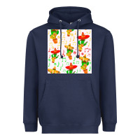 Navy mexico seamless pattern Heavyweight Hoodie - FaDigitalArtStudio