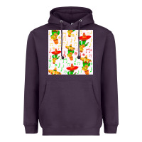 Plum mexico seamless pattern Heavyweight Hoodie - FaDigitalArtStudio