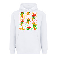 White mexico seamless pattern Heavyweight Hoodie - FaDigitalArtStudio