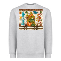Heather Grey autumn vibes Heavyweight Sweatshirt - TumblerDesignByShophia