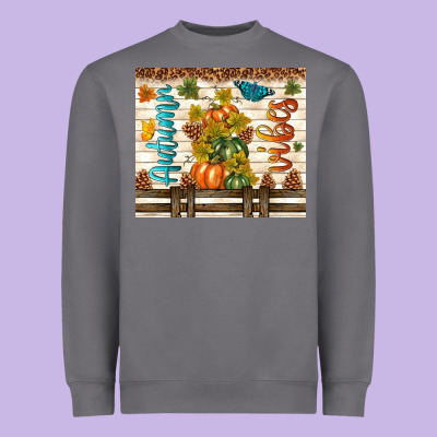 Autumn Vibes Heavyweight Sweatshirt Designed By Tumblerdesignbyshophia