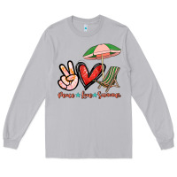 Moon Dust Peace love summer Long Sleeve Tee - NancyCooperArtShop