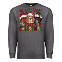 Charcoal Heather We Woof You A Merry Christmas Premium Sweatshirt - FaDigitalArtStudio