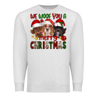 Oatmeal Heather We Woof You A Merry Christmas Premium Sweatshirt - FaDigitalArtStudio