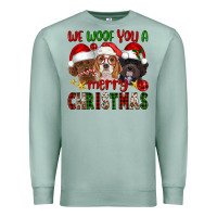 Seafoam We Woof You A Merry Christmas Premium Sweatshirt - FaDigitalArtStudio
