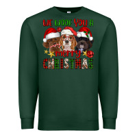 Sports Green We Woof You A Merry Christmas Premium Sweatshirt - FaDigitalArtStudio