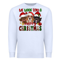White We Woof You A Merry Christmas Premium Sweatshirt - FaDigitalArtStudio