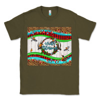 Army Green winter blessings leopard Classic Tee - LillyAllenDesigns