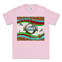 Bubblegum Pink winter blessings leopard Classic Tee - LillyAllenDesigns