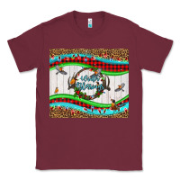 Burgundy winter blessings leopard Classic Tee - LillyAllenDesigns