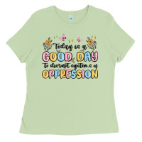 Matcha today is a good day to disrupt systems of oppressi Ladies Tee - MaliasSmallBusiness