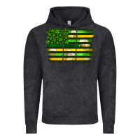 Vintage Black st patrick's day american flag Vintage Hoodie - Artiststas