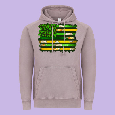 St Patrick's Day American Flag Vintage Hoodie Designed By Artiststas