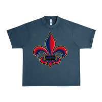 Midnight Navy louisiana fleur de lis Urban Heavy Tee - BarkalooDesign