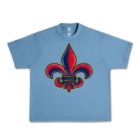 Pebble Blue louisiana fleur de lis Urban Heavy Tee - BarkalooDesign