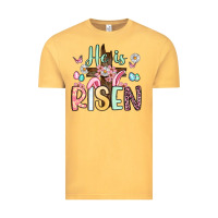 Vintage Mustard he is risen Vintage Tee - Artiststas