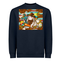 Navy western bunny Heavyweight Sweatshirt - TumblerDesignByShophia