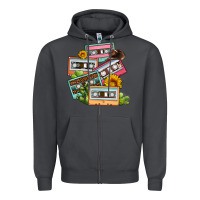 Smoke 90s country caassette tapes Zipper Hoodie - OliviaCreatesArt