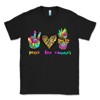 Black peace love summer Classic Tee - JahusDesignShop
