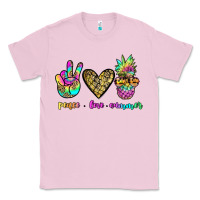 Bubblegum Pink peace love summer Classic Tee - JahusDesignShop