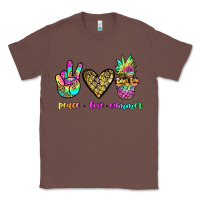Chestnut peace love summer Classic Tee - JahusDesignShop