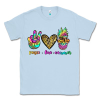Dusty Blue peace love summer Classic Tee - JahusDesignShop