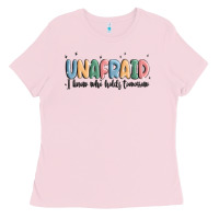 Bubblegum Pink unafraid Ladies Tee - MaliasSmallBusiness