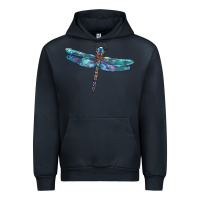 Navy Blue Dragonfly Urban Hoodie - LillyAllenDesigns