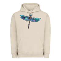 Pigment French Oak Blue Dragonfly Urban Hoodie - LillyAllenDesigns