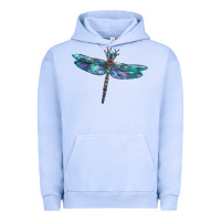 Pigment Grape Ice Blue Dragonfly Urban Hoodie - LillyAllenDesigns