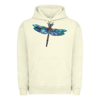Pigment Pistachio Blue Dragonfly Urban Hoodie - LillyAllenDesigns