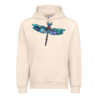 Sandshell Blue Dragonfly Urban Hoodie - LillyAllenDesigns