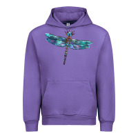 Tulip Blue Dragonfly Urban Hoodie - LillyAllenDesigns