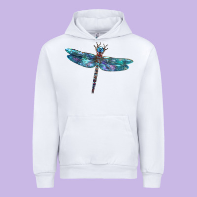 Blue Dragonfly Urban Hoodie Designed By Lillyallendesigns