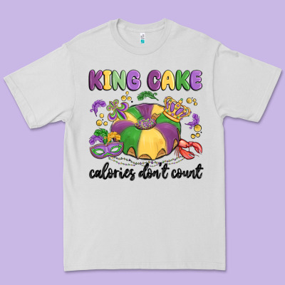 King Cake Calories Don't Count Premium Tee Designed By Maliassmallbusiness