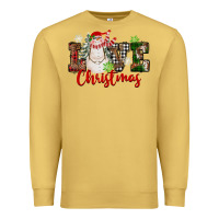 Antique Gold Love Christmas Snowman Premium Sweatshirt - FaDigitalArtStudio