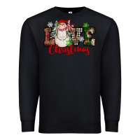 Black Love Christmas Snowman Premium Sweatshirt - FaDigitalArtStudio