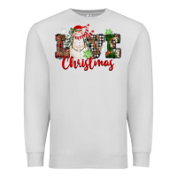Dove Grey Love Christmas Snowman Premium Sweatshirt - FaDigitalArtStudio