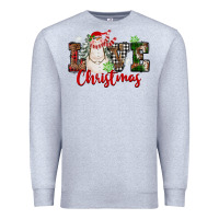 Heather Grey Love Christmas Snowman Premium Sweatshirt - FaDigitalArtStudio