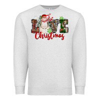 Oatmeal Heather Love Christmas Snowman Premium Sweatshirt - FaDigitalArtStudio