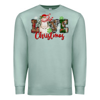 Seafoam Love Christmas Snowman Premium Sweatshirt - FaDigitalArtStudio