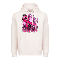 Pale Pink Refuse to sink Cancer Premium Hoodie - FaDigitalArtStudio