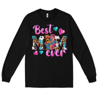 Black Best Mom Ever Afro Woman Long Sleeve Tee - texasbilliewilder