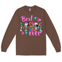 Chestnut Best Mom Ever Afro Woman Long Sleeve Tee - texasbilliewilder