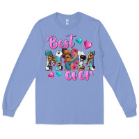 Colony Blue Best Mom Ever Afro Woman Long Sleeve Tee - texasbilliewilder