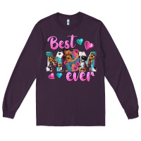 Plum Best Mom Ever Afro Woman Long Sleeve Tee - texasbilliewilder