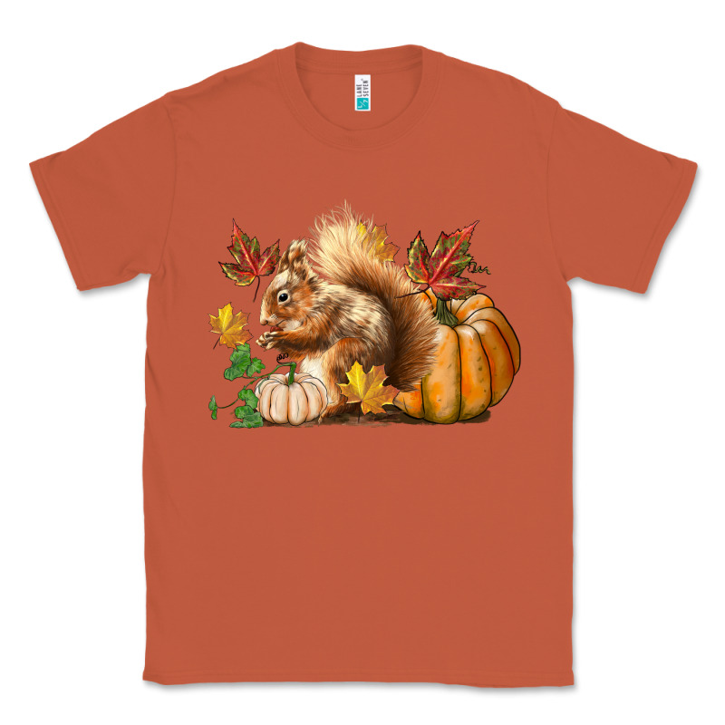 Fall Squirrel Classic Tee by LillyAllenDesigns | Teevron