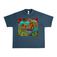 Midnight Navy latina mama Urban Heavy Tee - Jasminsmagicworld