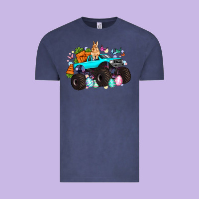 Monster Truck Easter Vintage Tee Designed By Artiststas